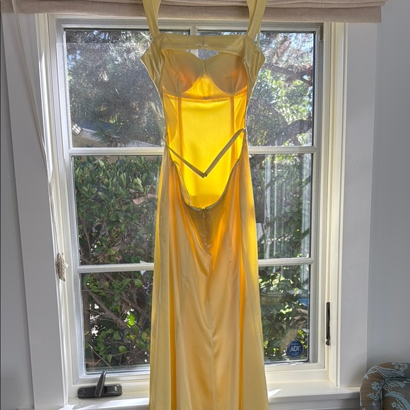Yellow Spaghetti Strap Maxi Dress - Picture 3 of 6